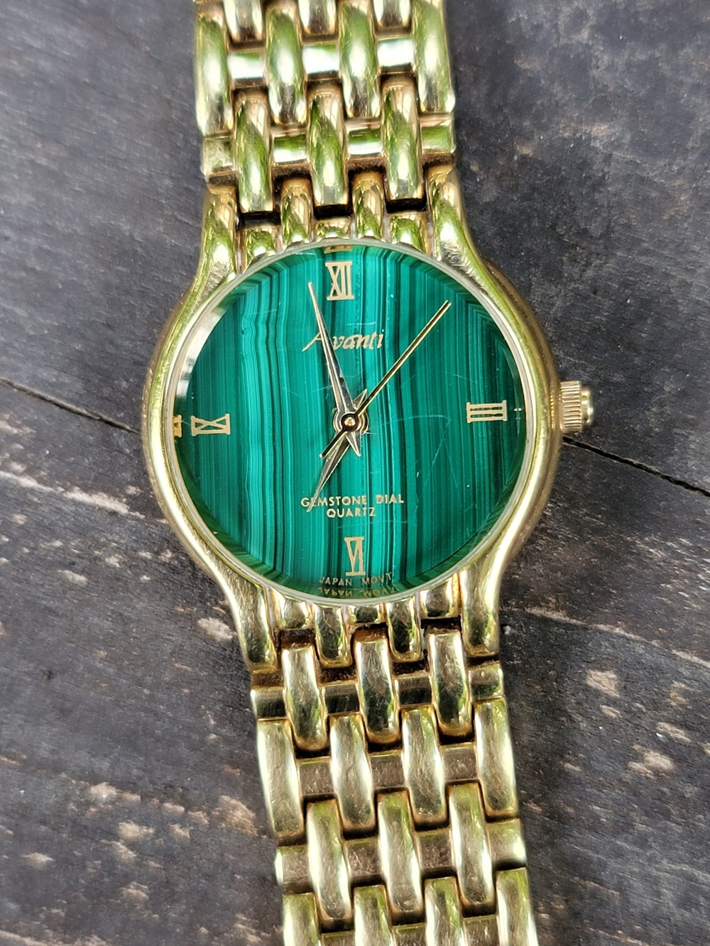 Vintage Malachite AVANTI Watch - Picture 4 of 7